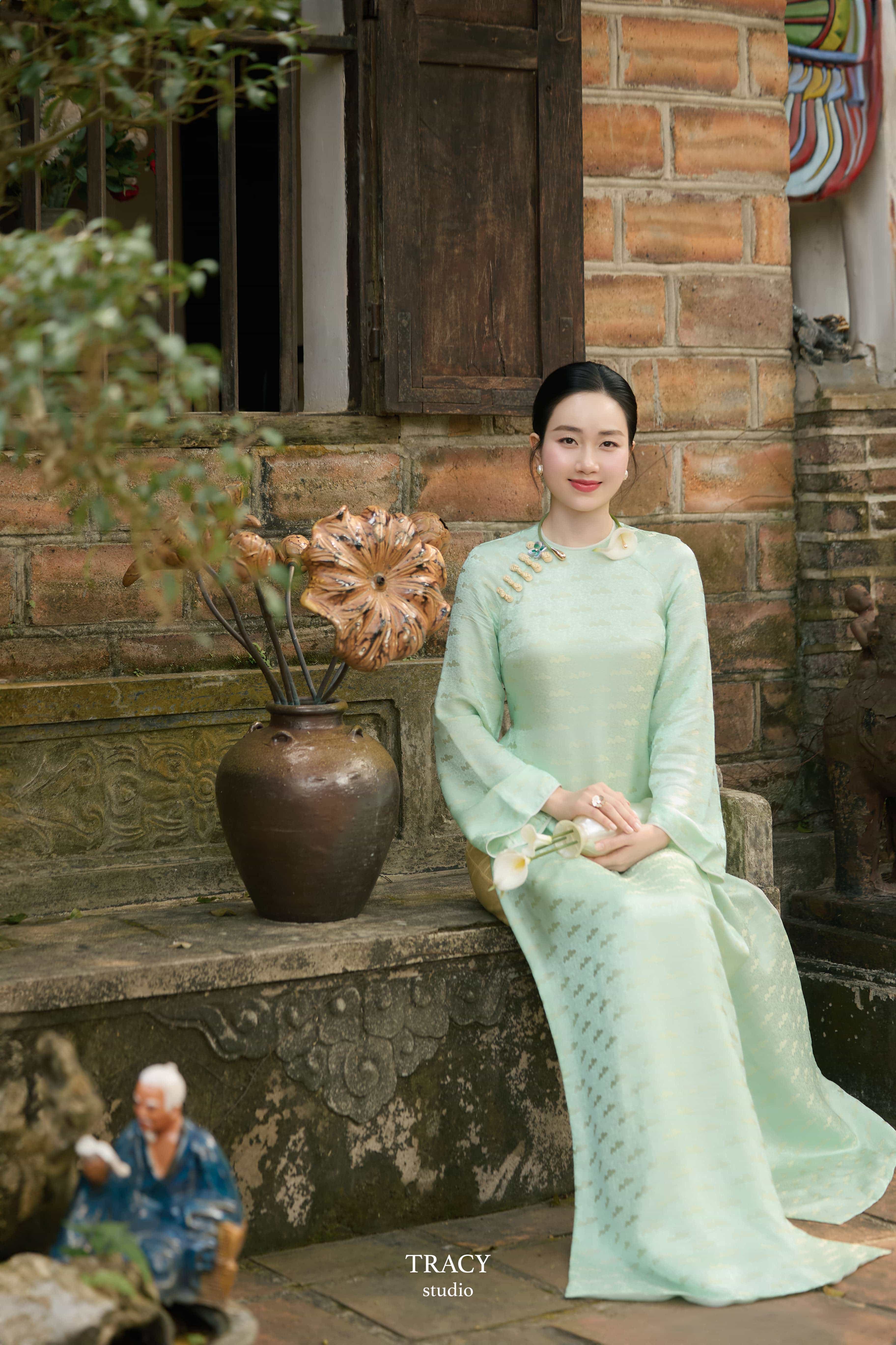 tracy studio chụp concept áo dài chị Lan Hương